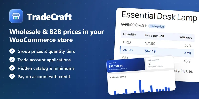 TradeCraft – WooCommerce Wholesale & B2B
