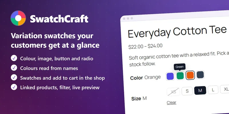 SwatchCraft – Variation Swatches for WooCommerce