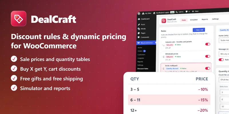 DealCraft – WooCommerce Discount Rules