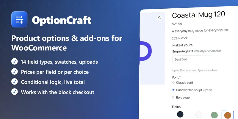 OptionCraft – WooCommerce Product Options