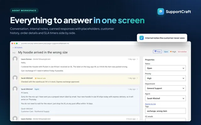 Agent workspace