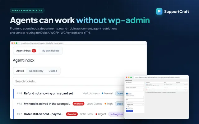 Frontend agents marketplaces